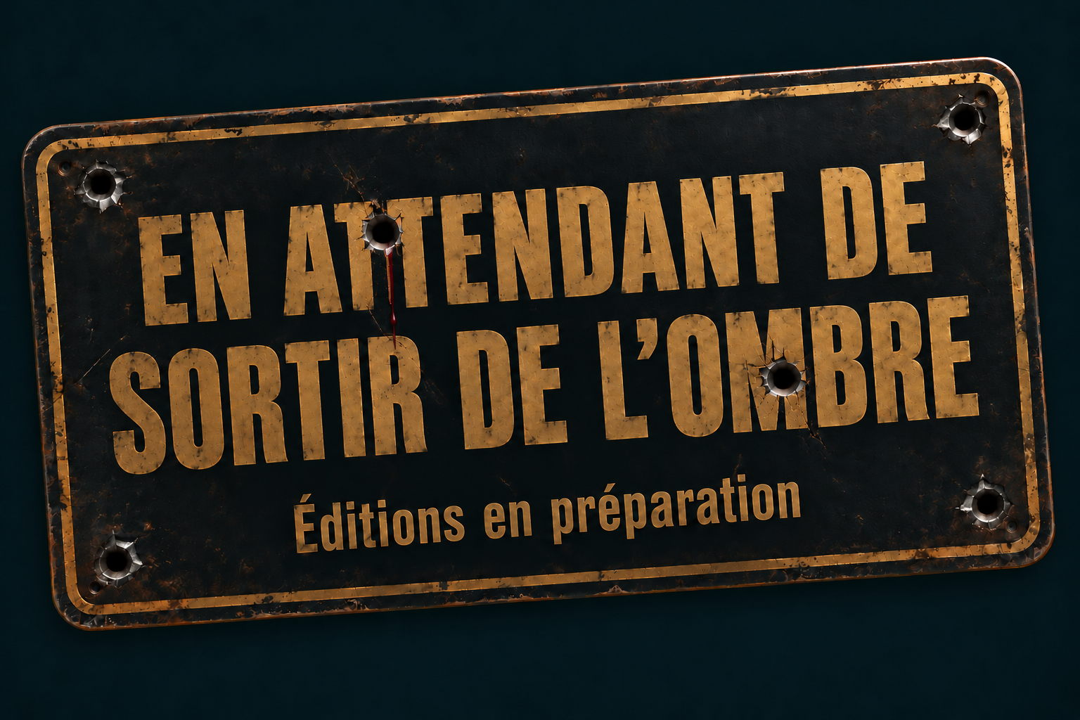 En attendant de sortir de l’ombre. Éditions en préparation.