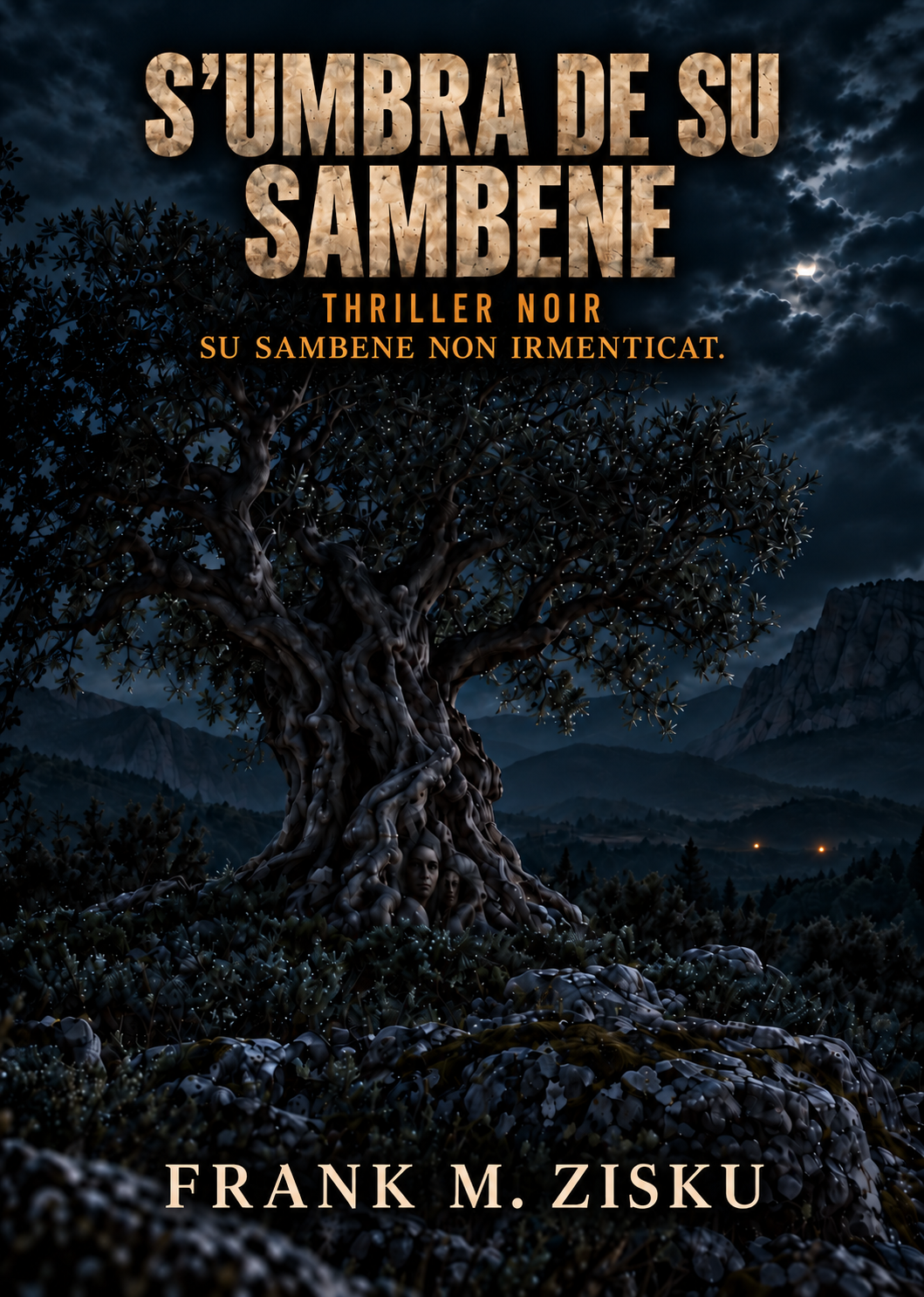 Copertina de S’umbra de su sambene de Frank M. Zisku — Anteprima de sa copertina in durgalesu